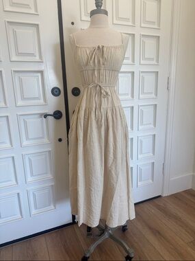 Sim & Sam | Dresses | Sim Sam Sage Green Puff Sleeve Tiered Midi Dress  Large | Poshmark